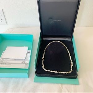 Tiffany & Co 24” Makers chain in Sterling silver and 18k Gold